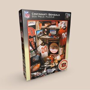NFL Puzzle - 500-Piece Cincinnati Bengals NFL Puzzle - New in Box